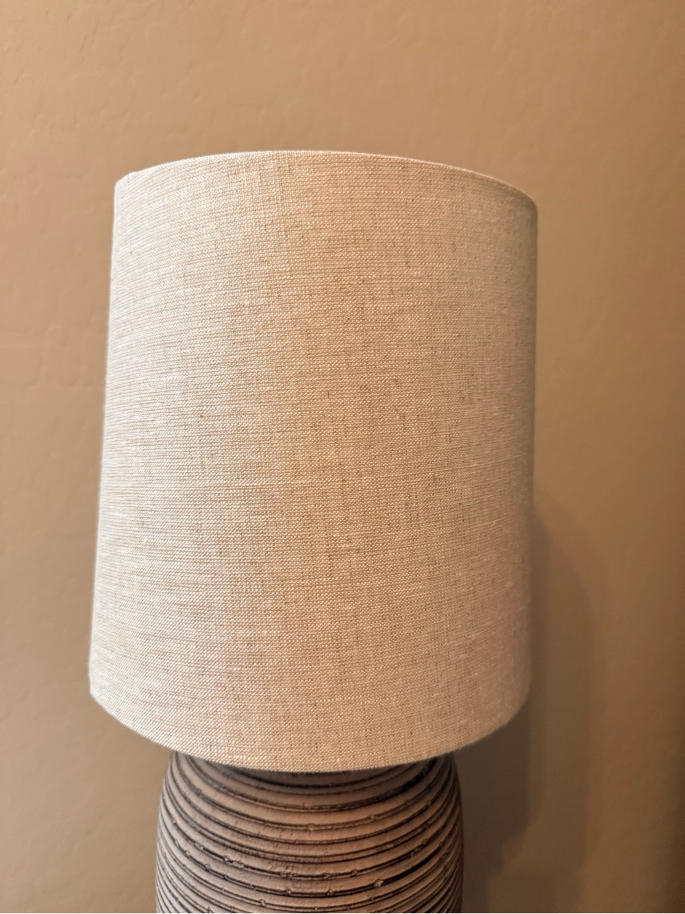 Neutral Linen Table Lamp Shade - Cream
